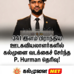 341 இளம் பிராந்திய ஊடகவியலாளர்களில் ஒருவராக திருக்கோவில் சசிக்குமார் சுகுணதாஸ் தெரிவு.